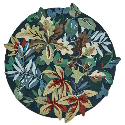 Hand Tufted Wool Floral Area Rug