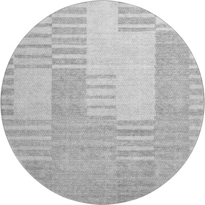 Premium Machine Washable Prisco Silver Rug
