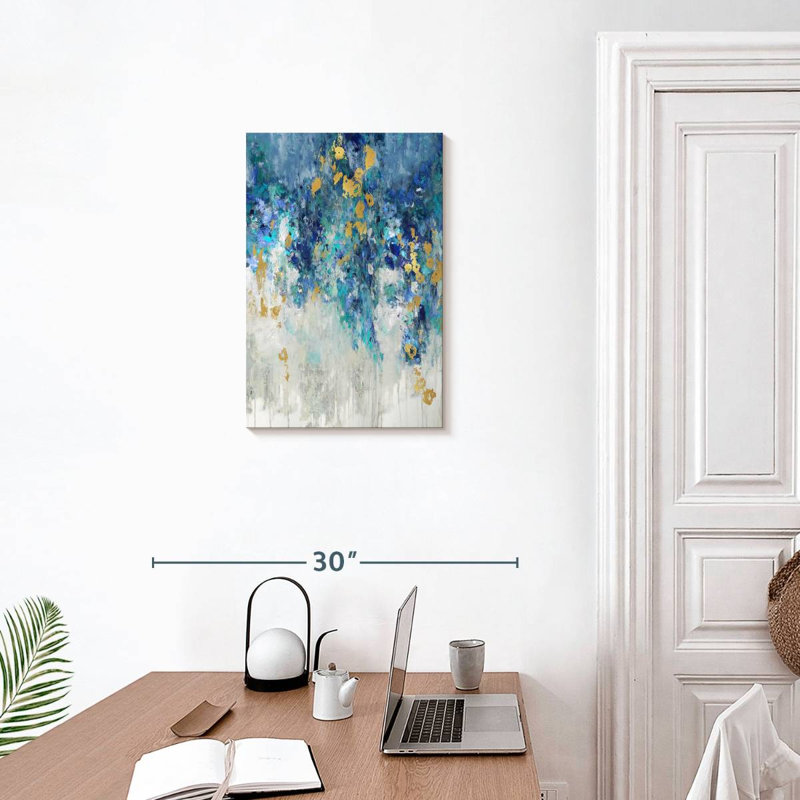 Avery Cascading Blues I, H 24 po x l 16 po
