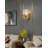 Transitional 1 Light Crystal Plaque Wall Sconce