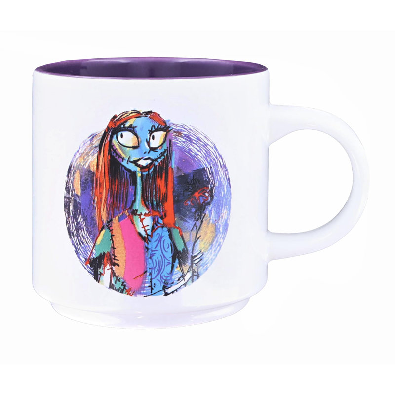 Ensemble de grandes tasses empilables en céramique 13 onces Nightmare Before Christmas