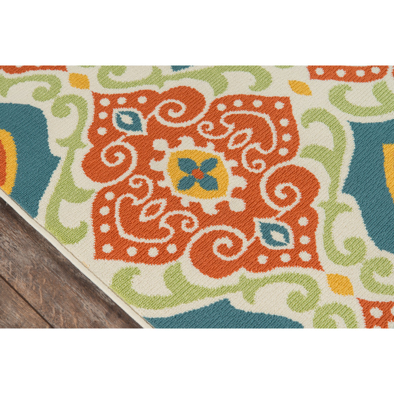 Layman Ikat Indoor / Outdoor Rug, Runner 2'3" x 7'6"