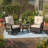 Double Outdoor Rocking Chair Three-Piece Set, Beige-123126406