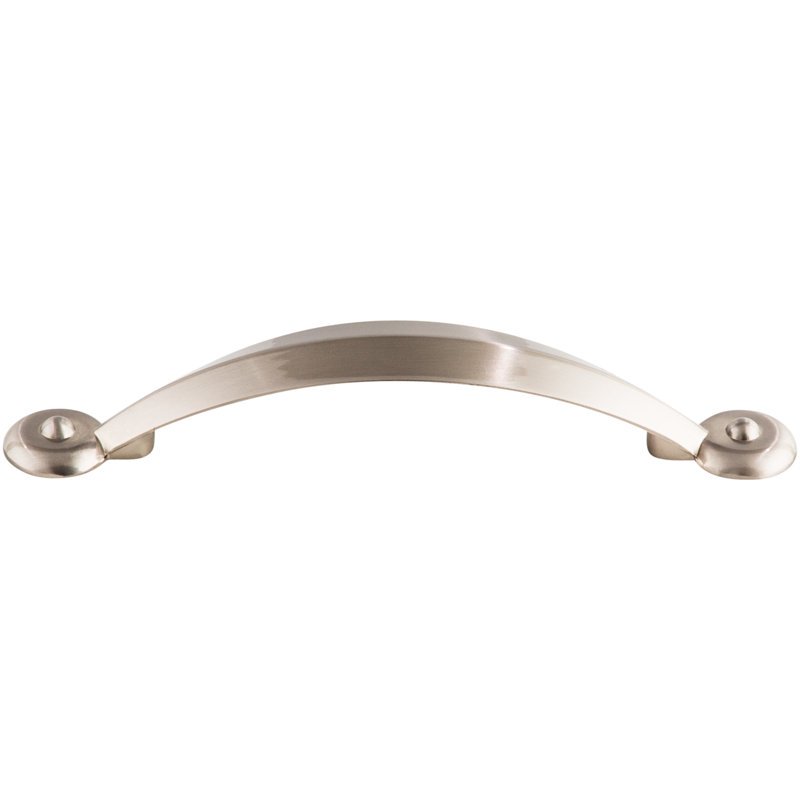 Angle Bar pull, Brushed Satin Nickel, 3 3/4" Center to Center