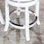 Kintzel Swivel Bar Stool with Footrest - 300 lb Capacity, Bonded Leather Upholstery, Adjustable Height for Counter/Bar, Industrial Swivel Mechanism, Floor Protectors-941547014-945664516