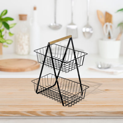 Porte-revues avec plateau en bois
