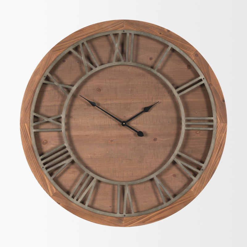 Hayaan Solid Wood Wall Clock