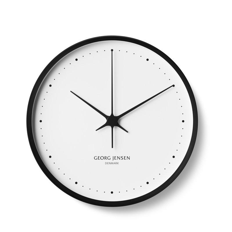 Wall Clock by Henning Koppel, Medium, Black