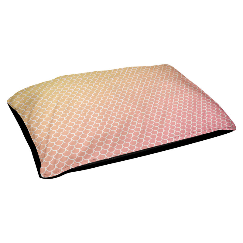 Coussin d'extérieur Campion, Très grand (l 52 po x P 42 po x H 17 po), Jaune clair / rose