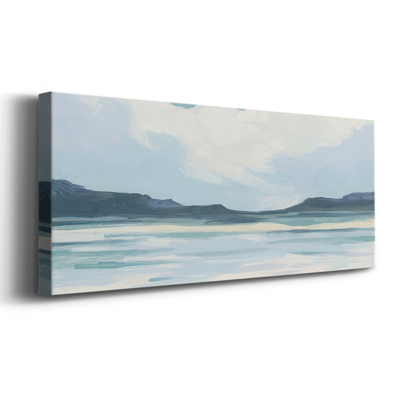Crème crème II sur toile, H 12 po x l 30 po x P 1,5 po