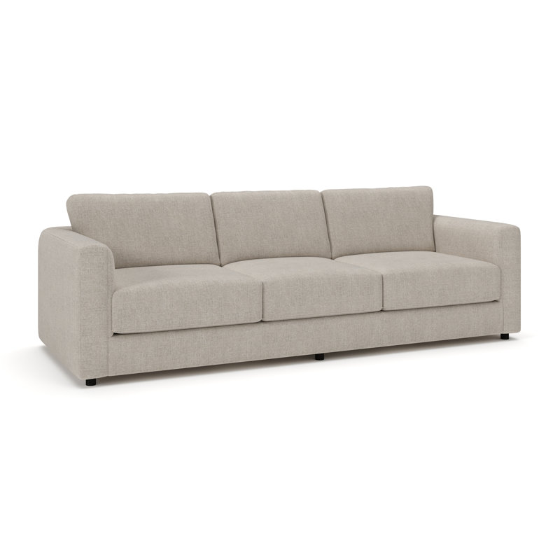 Milo 89" Upholstered Sofa, Monique Twine