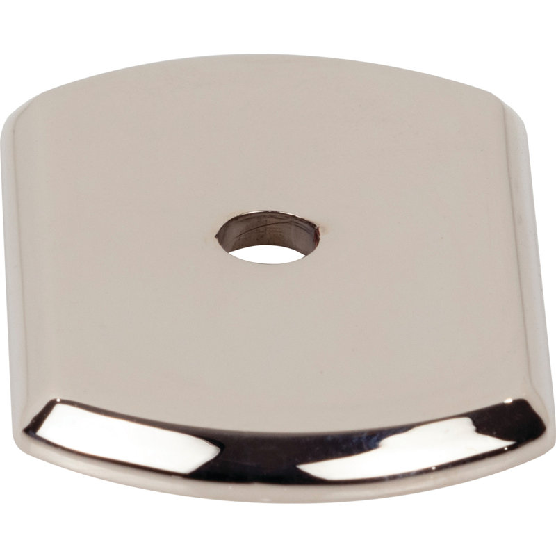 Wescott Knob Backplate, Polished Nickel
