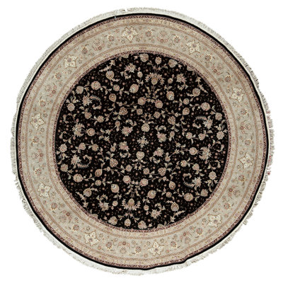 Handmade Silk and Wool Area Rug