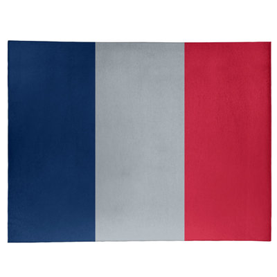 Tapis bleu à rayures de hockey national
