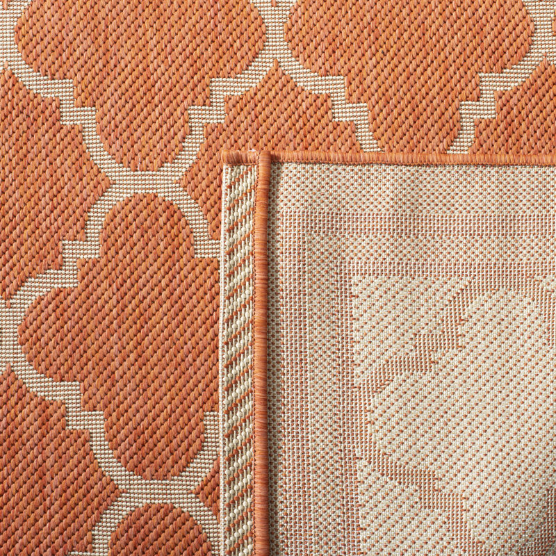Herefordshire Performance Geometric Indoor/Outdoor Area Rug, Round 4'