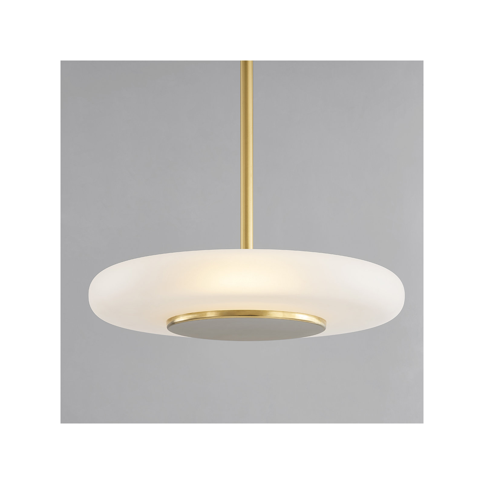 Blyford Pendant by PEMBROOKE & IVES, Aged Brass, 7.75" H x 20.75" W x 20.75" D