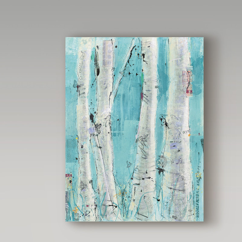 « love aqua », reproduction d’impression sur toile tendue, H 32 po x l 24 po x P 2 po