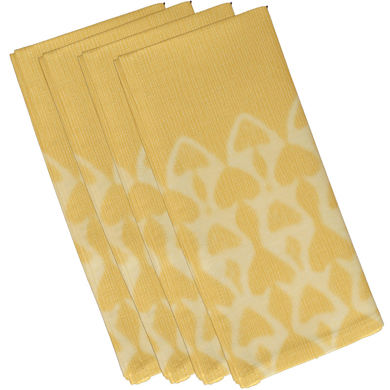 Ensemble de serviettes 4 pièces Sequence, Jaune