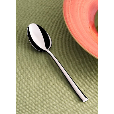Chelsea Stainless Steel Dessert Spoon Set | 7.5", Silver, 12 Pcs