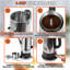 Cafetière électrique à percolateur de 12 tasses, cafetière en acier inoxydable 304 de 1,8 l avec fonction de maintien au chaud, infusion rapide de 1 000 W pour le café et le thé, avec bec verseur et lignes faciles à verser