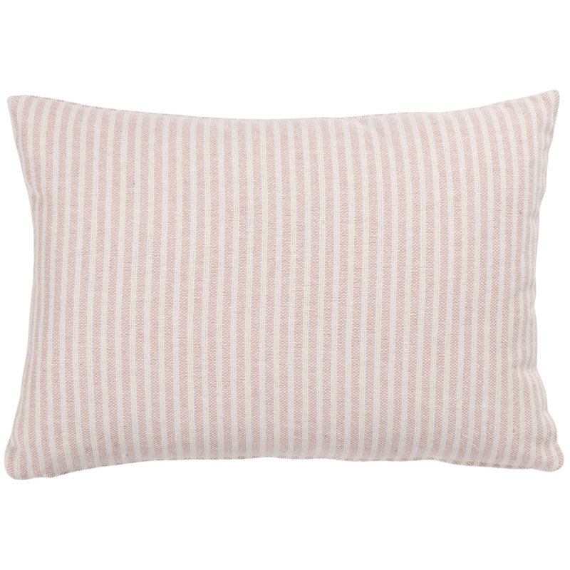 Striped Pink Cushion, Cover only, 43x30cm