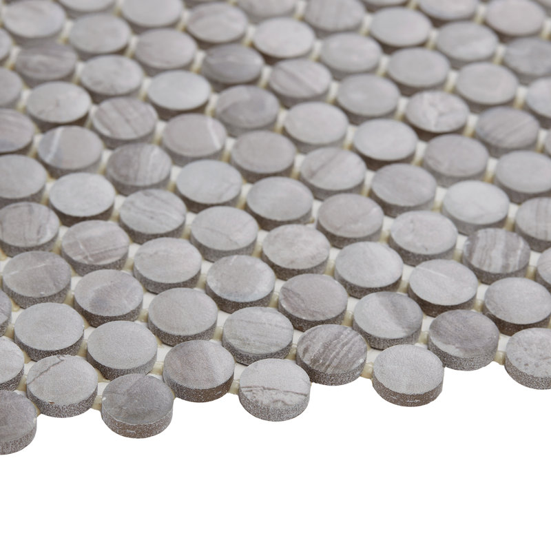 Carreau de mosaïque rond célèbre en céramique de 0,75 po x 0,75 po