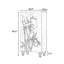 Armoire de rangement domestique multifonctionnelle
