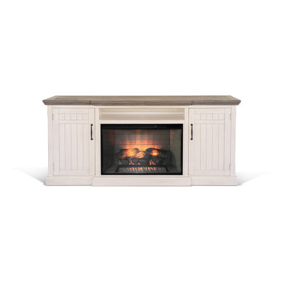 Console multimédia 78 po avec foyer électrique Sunny Designs