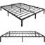 Lit double robuste de 10 po, profil bas, espace sous le lit