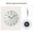 White Round Analog Wall Clocks