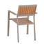 Ensemble de salle à manger d'extérieur 7 pièces avec accents d'aspect bois - table spacieuse et chaises confortables pour patio, balcon et jardin
