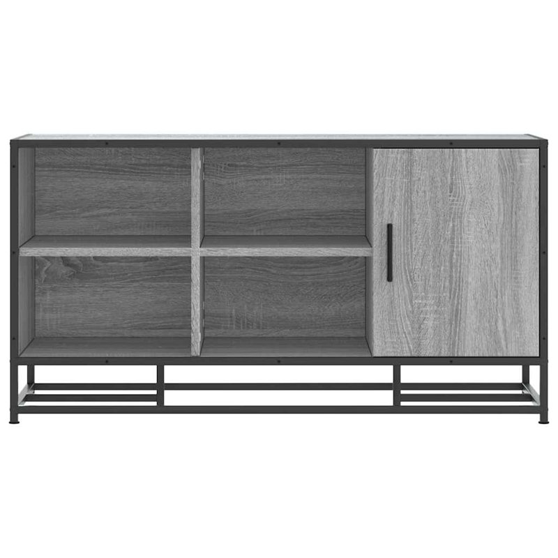 5 Pair Shoe Storage Bench, Grey Sonoma