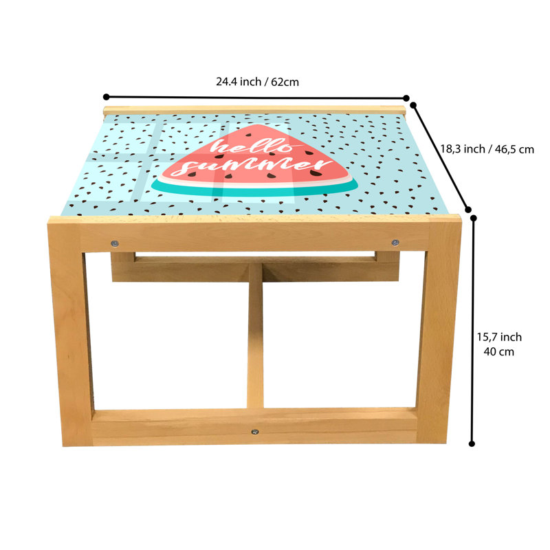 Jakalya Trestle Coffee Table, 40cm H x 46.5cm W x 62cm D