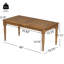 Table basse d'extérieur Acacia Classic, finition naturelle