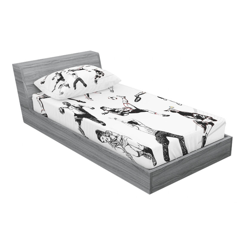 Microfiber Sheet Set, Twin Sheet Set with Fitted Sheet