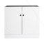 Meuble-lavabo autoportant 36 po et 2 portes d'armoire à fermeture en douceur (emballage KD) - sans le lavabo-111882623-111882625