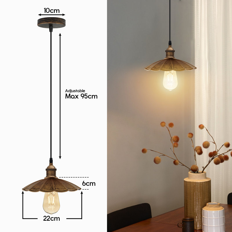 Contreras 1 - Light Painted Dome Pendant, Brushed Copper, No, NA