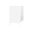 Commode blanche à 4 tiroirs pour enfants - rangement en bois 35,4 po pour chambre de bébé et de tout-petit