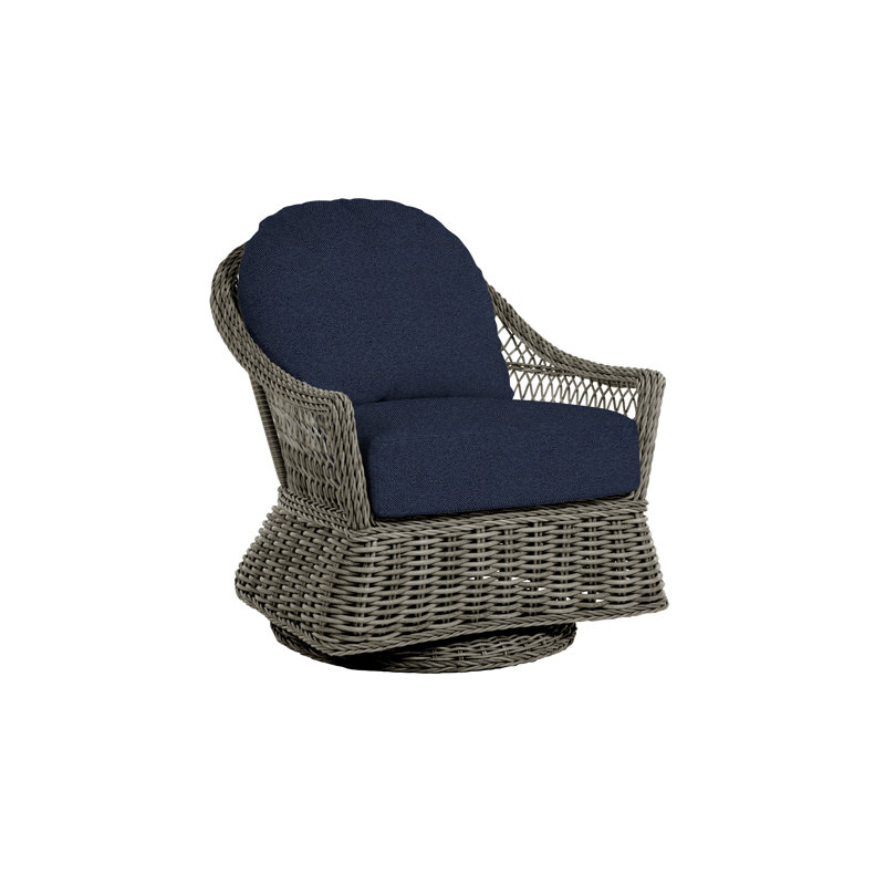 Fauteuil oscillant tissé Soho, Pas de soudure, Indigo Intermix, Noir