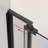 28-32"W X 72"H Left And Right Opening Universal Pivot Shower Door, Open Outside, With 1/4" And 5/16" Tempered Glass And Matted Black Finish