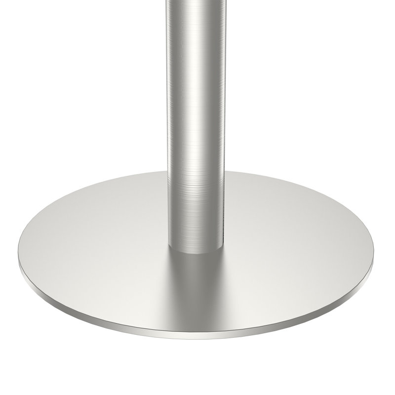 Table carrée bistro moderne tulipe 31,5 pouces avec plateau en faux marbre, facile à assembler, structure en métal robuste