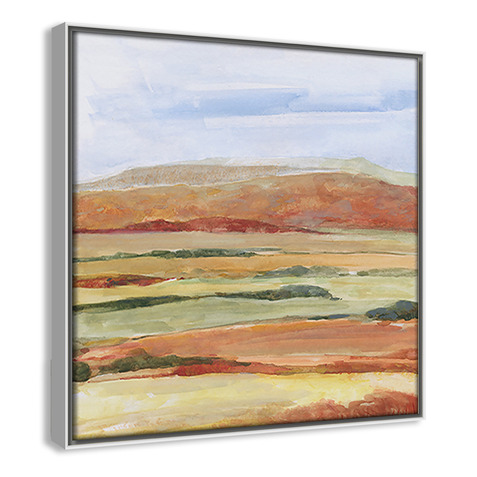 Damali "Sedona Magic" Print by Sally Swatland, 13.5" H x 13.5" W x 2" D, White