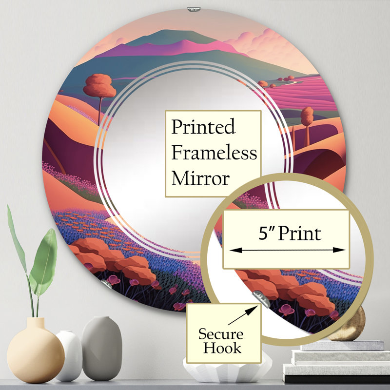 Miroir mural Zorien, 24 po x 24 po