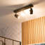 Benton IP44 Rated Bathroom 3 Way Bar Ceiling Light & Warm LED Bulbs-589495589-589851421