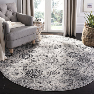 Newhouse Oriental Silver/Gray Area Rug