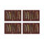 Pheasant Feathers Vegan Leather Rectangle Pebble Placemat-1069368263