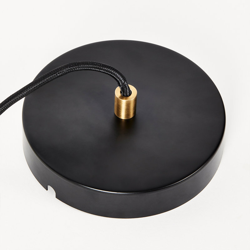 HexaLuxe Mini Brass & Frosted Glass LED Pendant Light