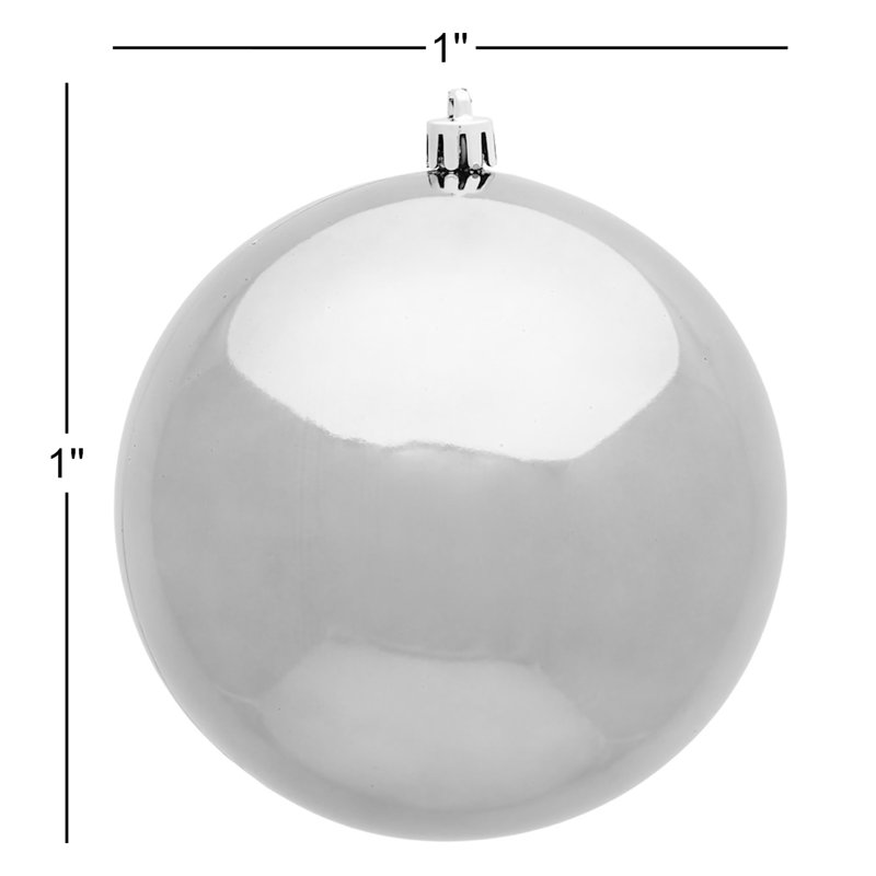Décoration de boule décorative des Fêtes, 1'' H X 1'' W X 1'' D, Seafoam, Set Of 36