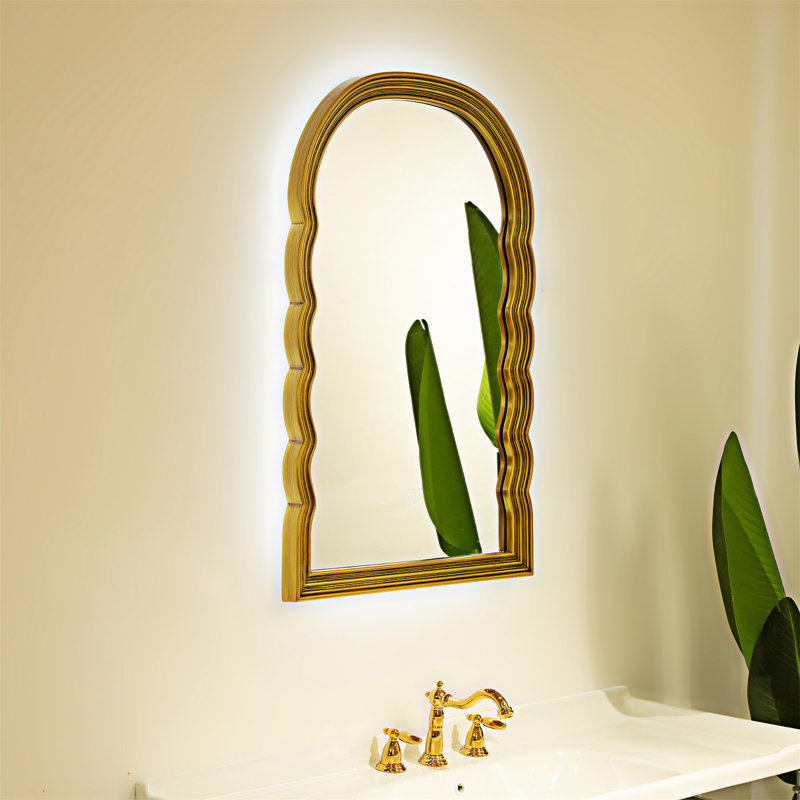 Miroir arqué en polyuréthane
