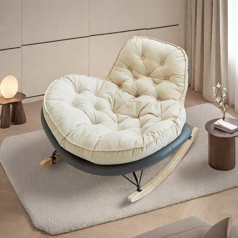Chaise berçante Nordic Casual, Vert